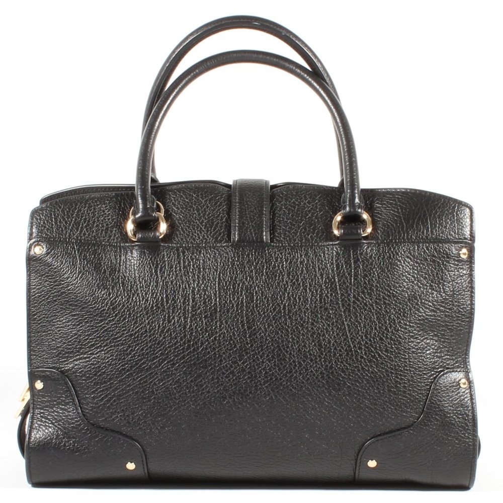 Coach Mercer Satchel Bag Purse Black Leather NEW - Picture 3 of 8
